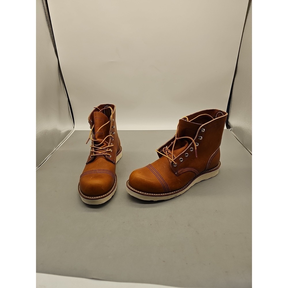 Red Wing Heritage Classic 6" Moc-Toe Work Boot # 875 Made in USA Oro Legacy Sz 8